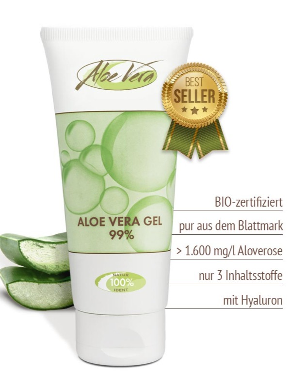 6x Bio Aloe Vera Direktsaft + 1 Gel 99%  von der Bio Farm Mallorca